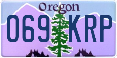 OR license plate 069KRP
