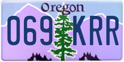 OR license plate 069KRR