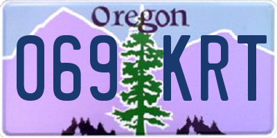 OR license plate 069KRT