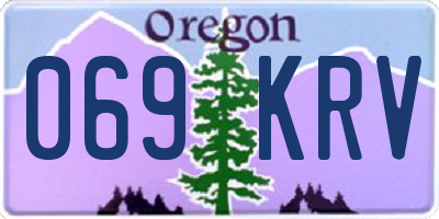 OR license plate 069KRV