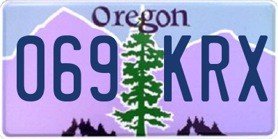 OR license plate 069KRX