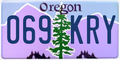 OR license plate 069KRY