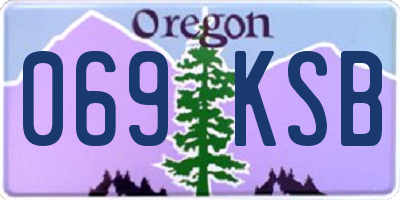 OR license plate 069KSB