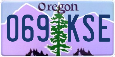 OR license plate 069KSE