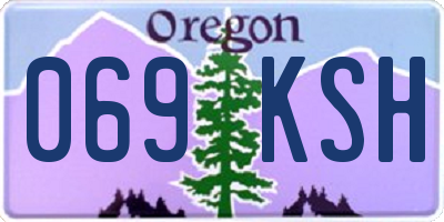OR license plate 069KSH