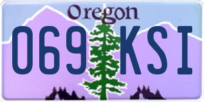 OR license plate 069KSI