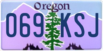 OR license plate 069KSJ