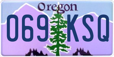 OR license plate 069KSQ