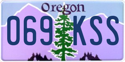 OR license plate 069KSS