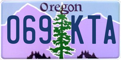 OR license plate 069KTA