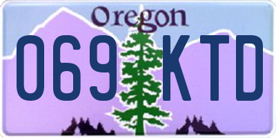OR license plate 069KTD