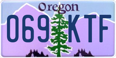 OR license plate 069KTF