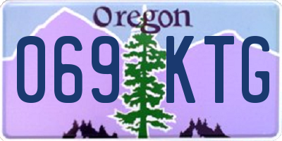 OR license plate 069KTG