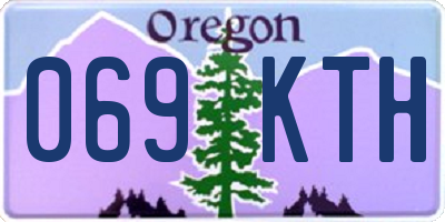 OR license plate 069KTH