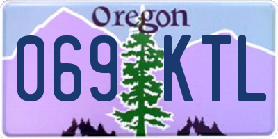 OR license plate 069KTL