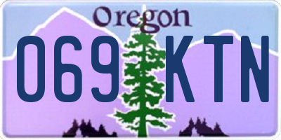 OR license plate 069KTN