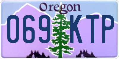 OR license plate 069KTP