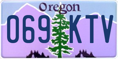 OR license plate 069KTV