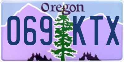 OR license plate 069KTX