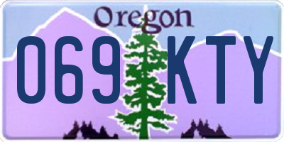 OR license plate 069KTY