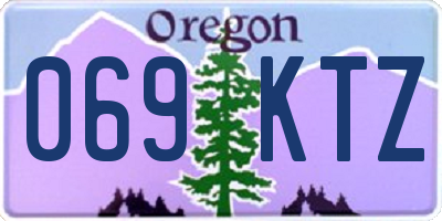 OR license plate 069KTZ