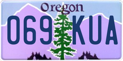 OR license plate 069KUA