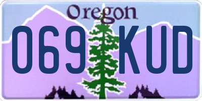 OR license plate 069KUD