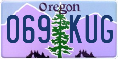 OR license plate 069KUG