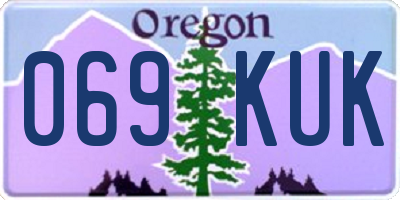 OR license plate 069KUK