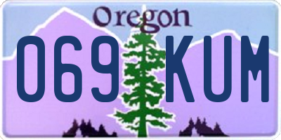OR license plate 069KUM