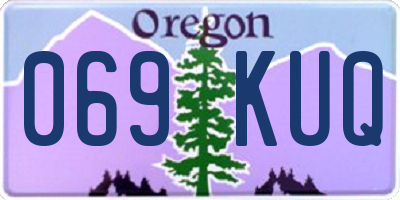 OR license plate 069KUQ