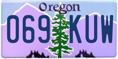 OR license plate 069KUW