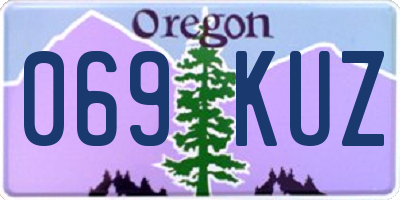 OR license plate 069KUZ