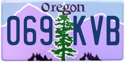 OR license plate 069KVB