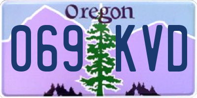 OR license plate 069KVD