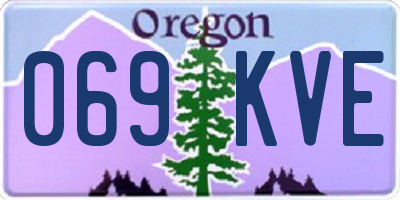 OR license plate 069KVE
