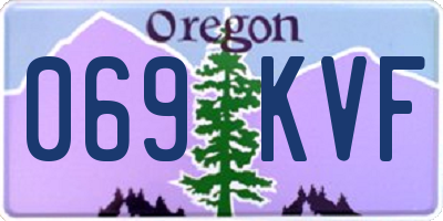 OR license plate 069KVF