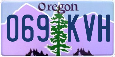 OR license plate 069KVH
