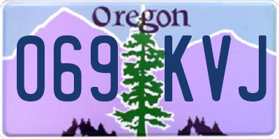 OR license plate 069KVJ