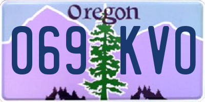 OR license plate 069KVO