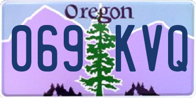 OR license plate 069KVQ