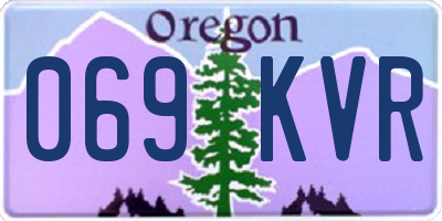 OR license plate 069KVR