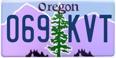 OR license plate 069KVT