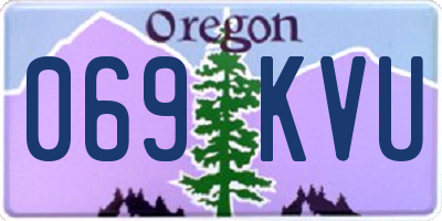 OR license plate 069KVU