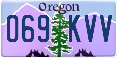 OR license plate 069KVV