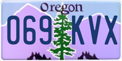 OR license plate 069KVX