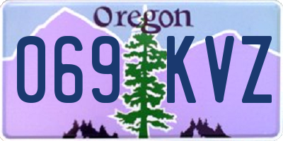 OR license plate 069KVZ
