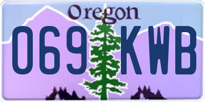 OR license plate 069KWB