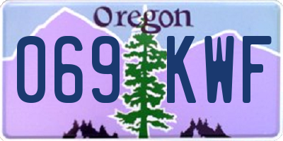 OR license plate 069KWF