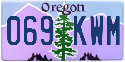 OR license plate 069KWM